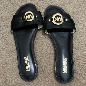 Black brand new Michael Kors slide sandals